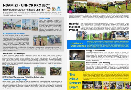 Nsamizi-UNHCR Newsletter Nov 2023
